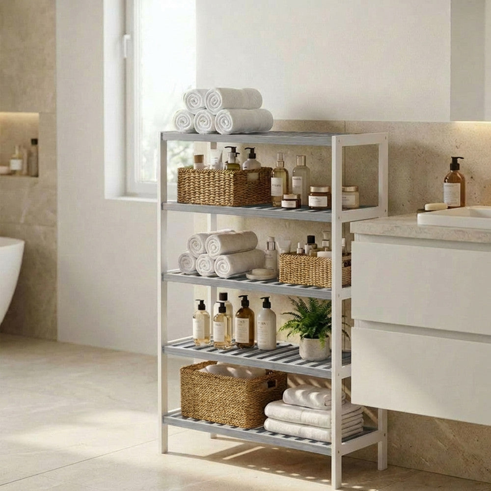 Bamboo Shoe Rack - 5 Tier