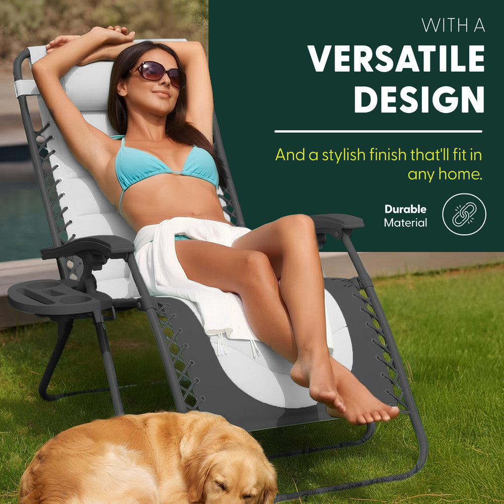 Premium Heavy-Duty Zero Gravity Chairs - 2 Pack XXL