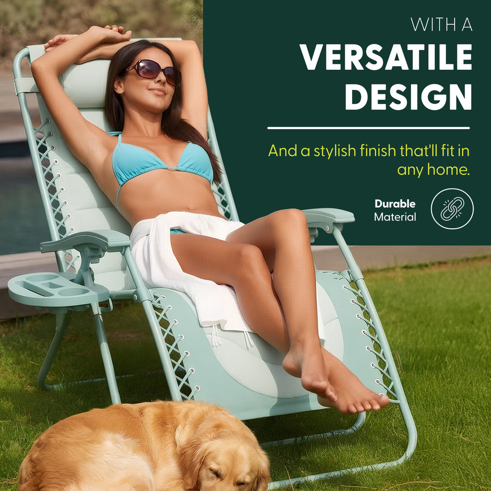 Premium Heavy-Duty Zero Gravity Chairs - 2 Pack XXL