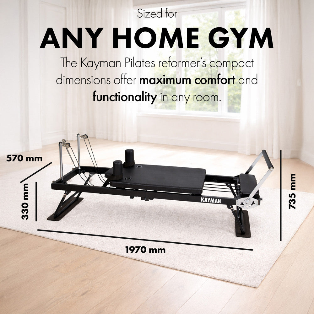 KAYMAN 83" Foldable Pilates Reformer Machine for Home Workout – image 2