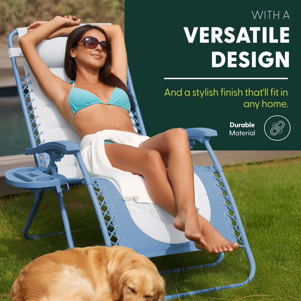 Premium Heavy-Duty Zero Gravity Chairs - 2 Pack XXL