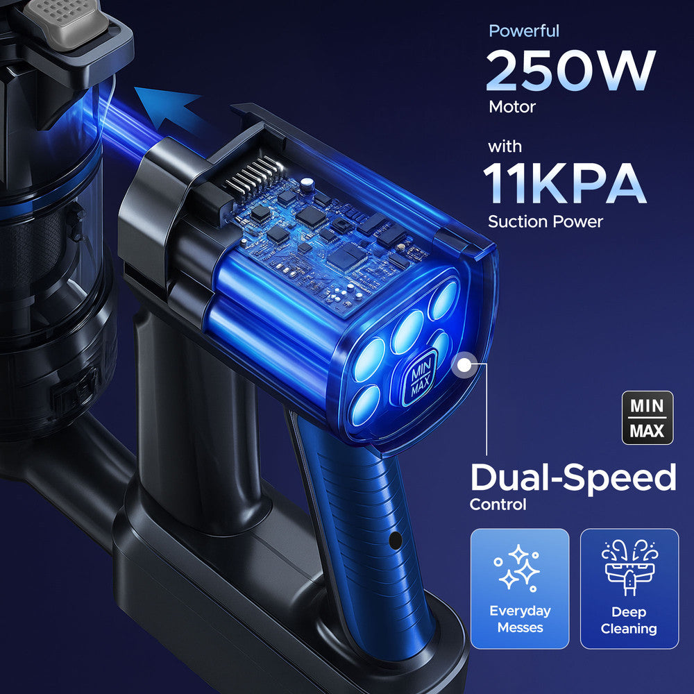 250W Cordless Vacuum Cleaner - 2 Speed