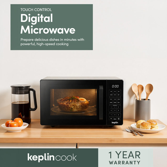 20L 800W Compact Microwave Oven with 8 Auto-Cook Programmes