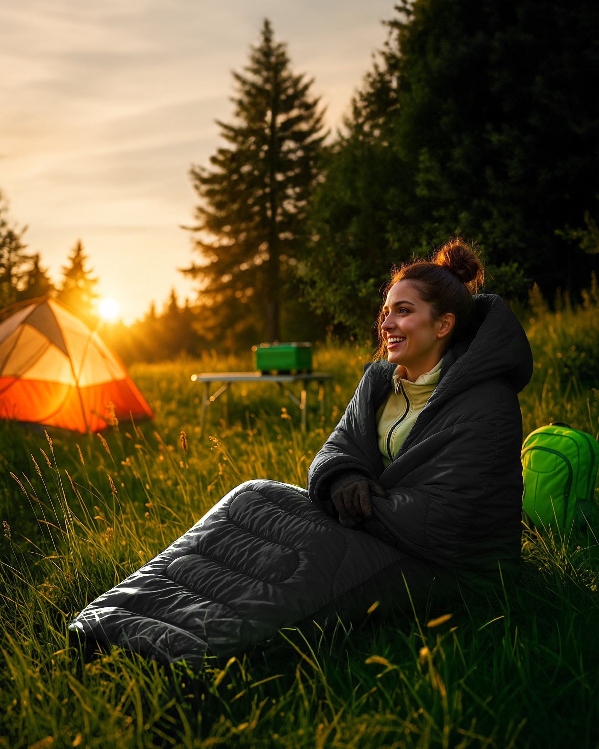 Voyager Sleeping Bag for Adults - Lightweight & Compact, Versatile 3-4 Season Temperature, Spacious Design, Quality Material, Ideal for Camping & Backpacking - 190x30x80cm