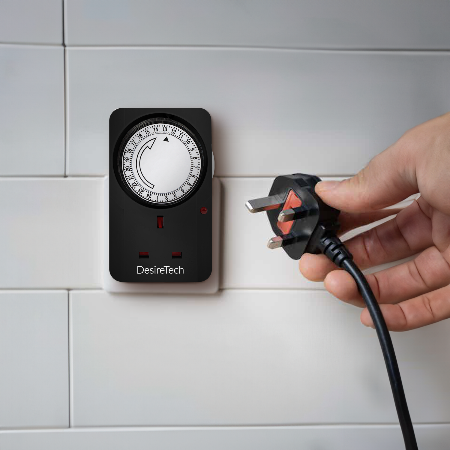 Desiretech Plug-In Timer Switches – 24-Hour Segment Timer, 3120W Capacity, Home Security & Energy-Saving Automation, Automatic On/Off