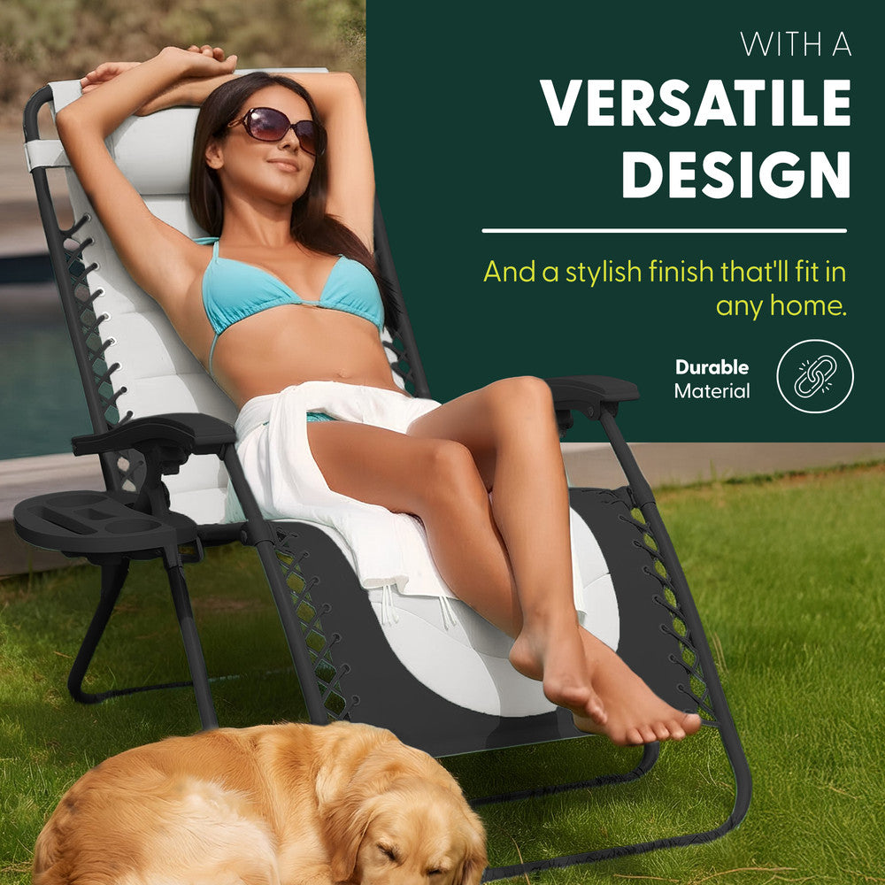 Premium Heavy-Duty Zero Gravity Chairs - 2 Pack XXL