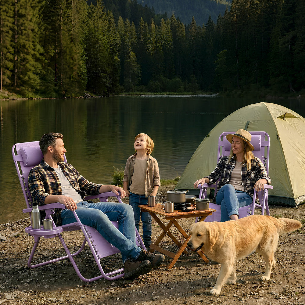 Textilene Zero Gravity Chairs Set of 2