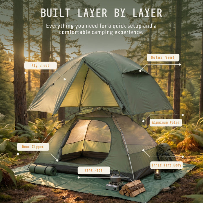 2 Man Camping Tent
