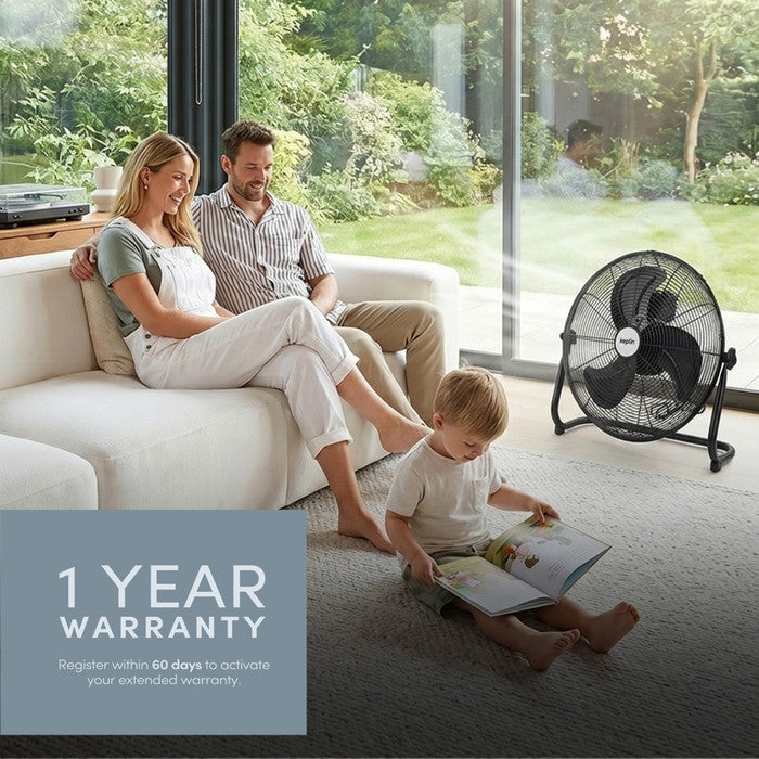 16 inch floor fan cooling home room airflow