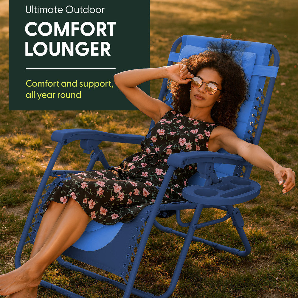 Premium Heavy-Duty Zero Gravity Chairs - 2 Pack XXL