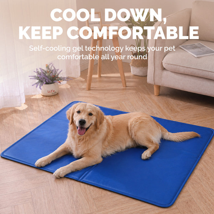 FurDreams Plain Pet Cooling Mat for Dogs  Cats Large