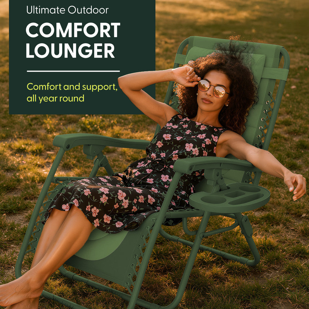 Premium Heavy-Duty Zero Gravity Chairs - 2 Pack XXL