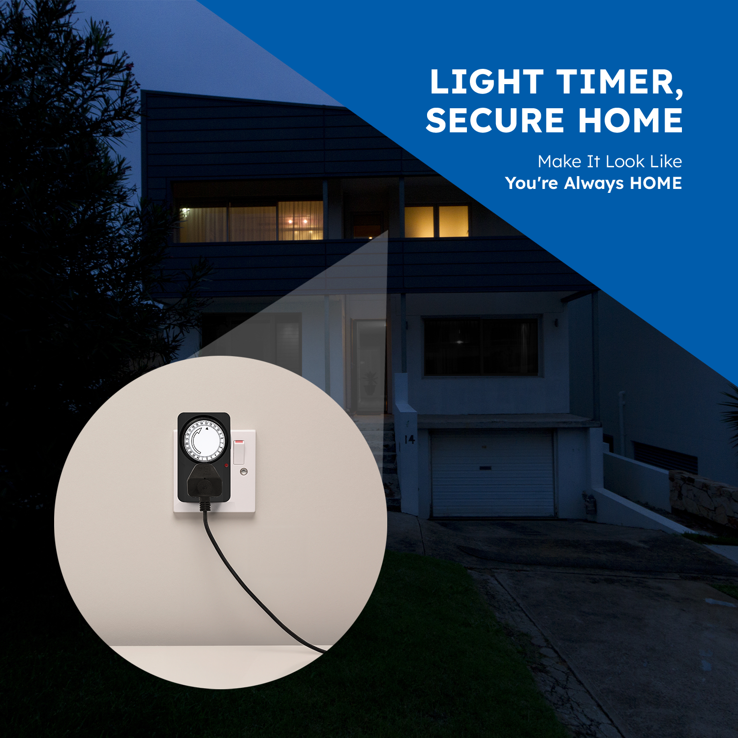 Desiretech Plug-In Timer Switches – 24-Hour Segment Timer, 3120W Capacity, Home Security & Energy-Saving Automation, Automatic On/Off