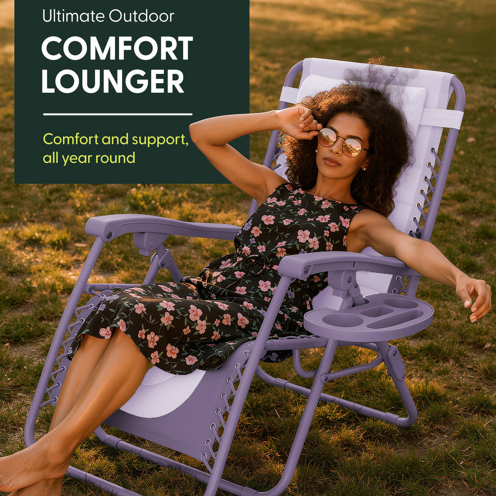 Premium Heavy-Duty Zero Gravity Chairs - 2 Pack XXL