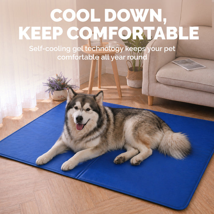 FurDreams Plain Pet Cooling Mat for Dogs Cats XL