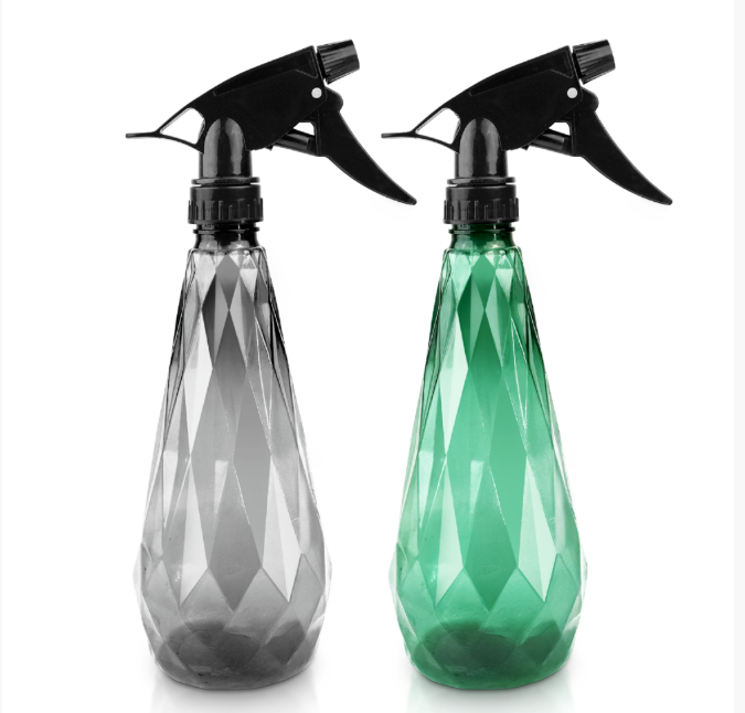 KEPLIN Water Spray Bottles (2 Pack) 600ml – Adjustable Nozzle for Mist & Stream | Reusable & Refillable w/Spray Nozzle | Ideal for Cleaning Kitchen Bath Glass (Grey & Green) (Copy)