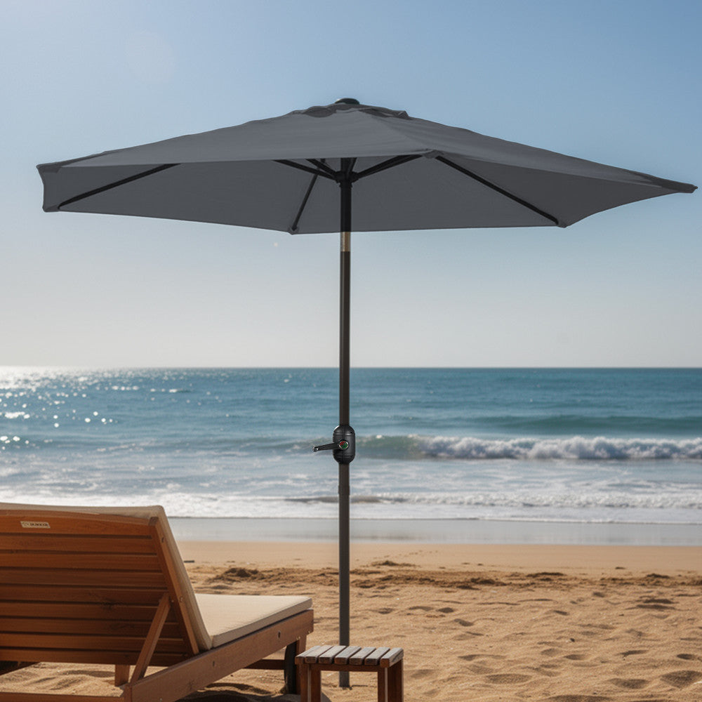 Keplin - Tilting Garden Parasol with Cover - 2m / 6 Ribs / 180gsm – image 11
