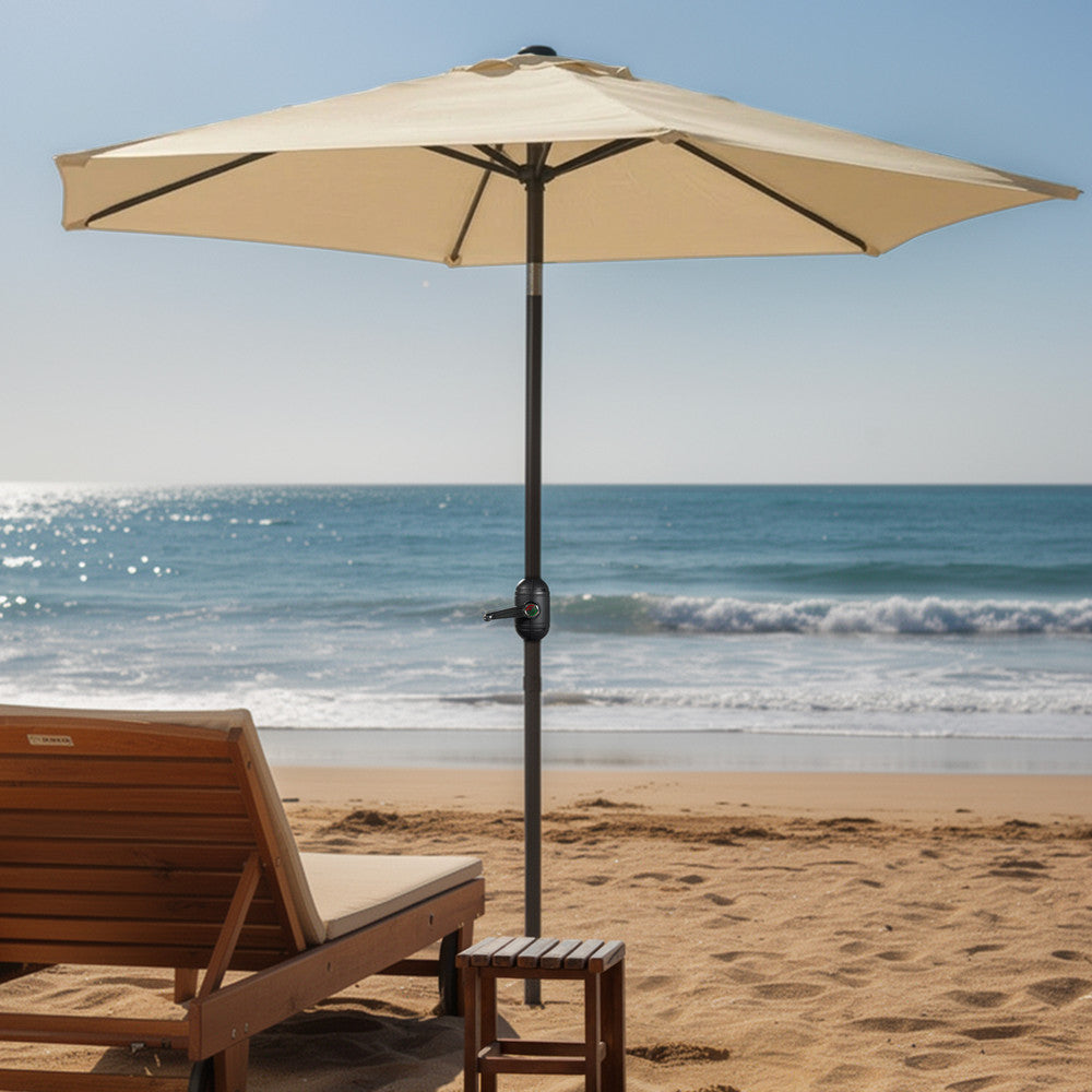 Keplin - Tilting Garden Parasol with Cover - 2.3m / 6 Ribs / 180gsm – image 23