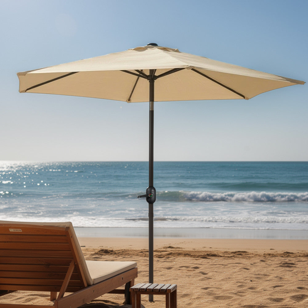 Keplin - Tilting Garden Parasol with Cover - 2m / 6 Ribs / 180gsm – image 23