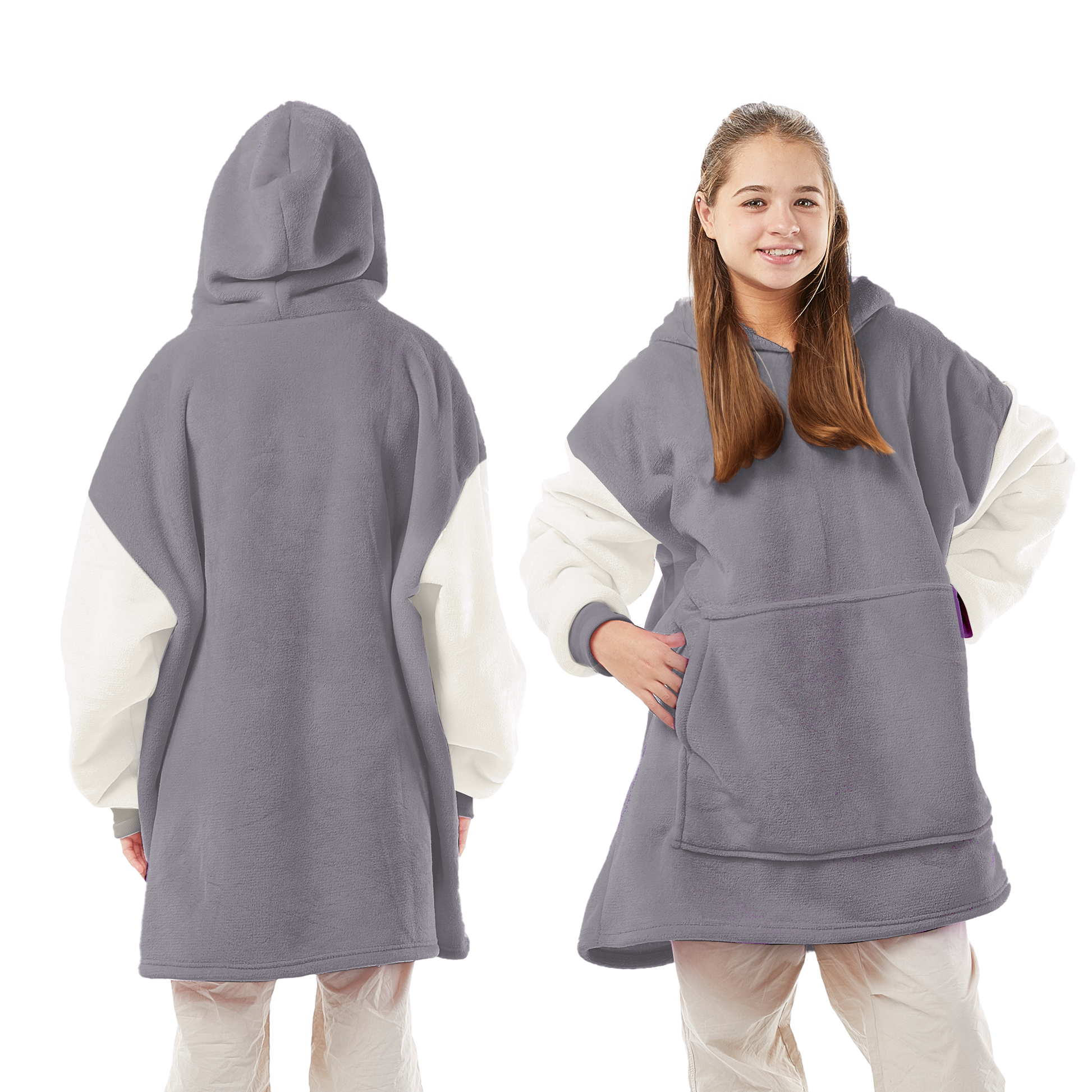 Thermal, Soft & Long-length Throw Hoodie in all Sizes & Colours - UK