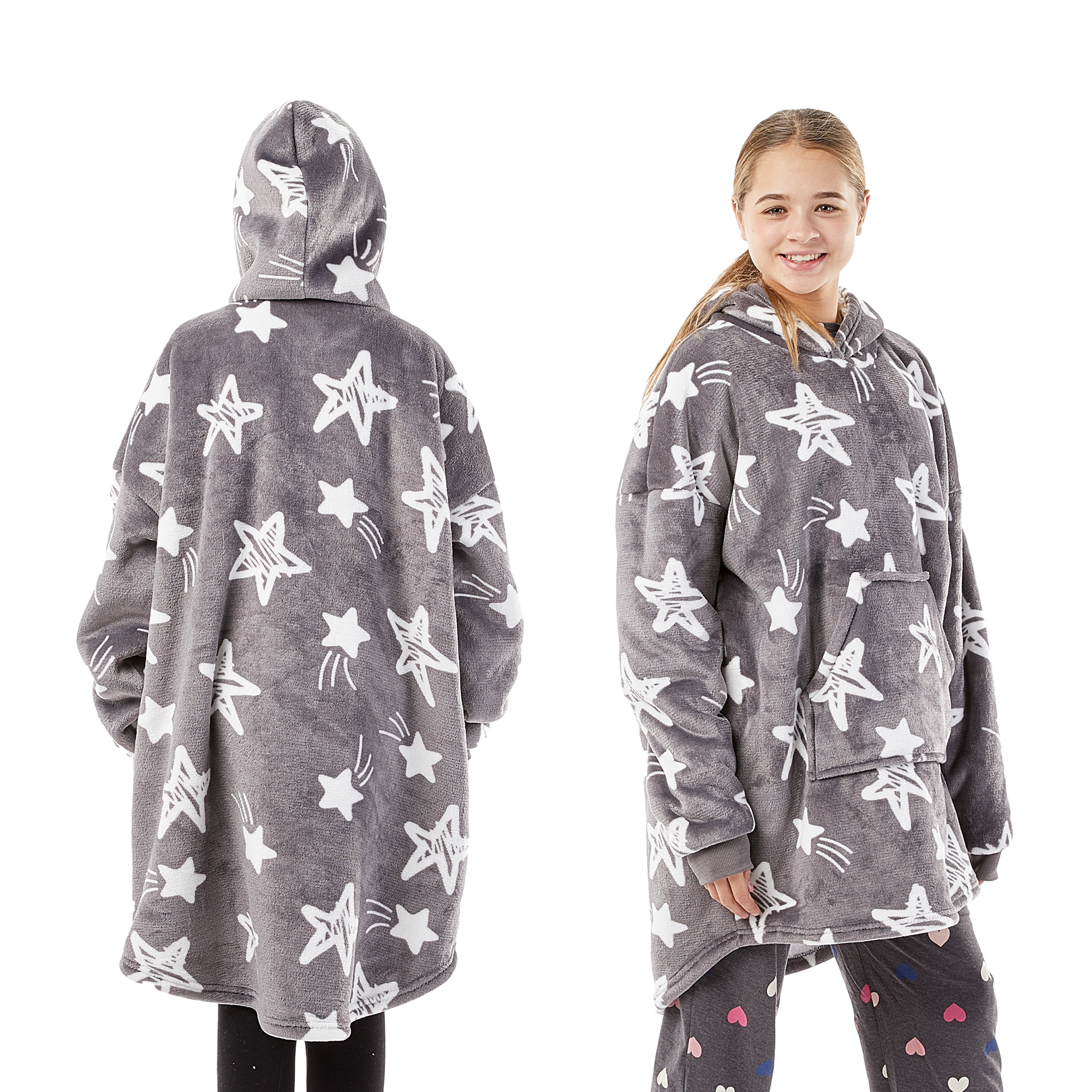 Thermal, Soft & Long-length Throw Hoodie in all Sizes & Colours - UK