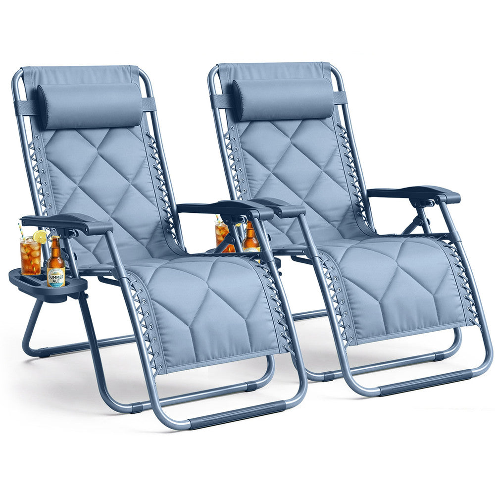 Luxurious Quilted Zero Gravity Chairs - Set of 2 XXL – image 17