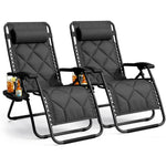 Luxurious Quilted Zero Gravity Chairs - Set of 2 XXL
