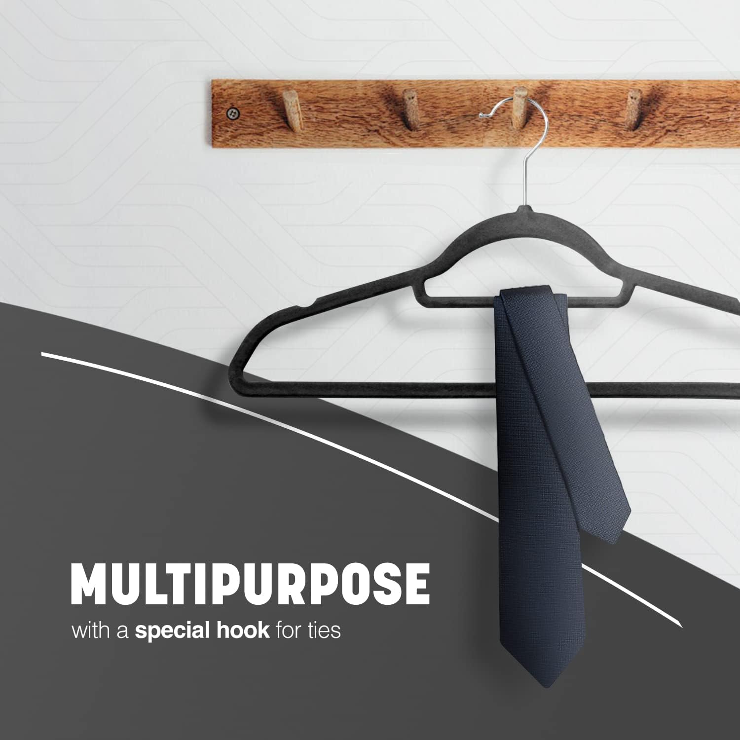 20pcs - 50pcs Velvet Hangers -Space- Saving Non-Slip Clothes Hangers with 360° Swivel Hook, Ultra-Thin Design for Maximized Closet Space