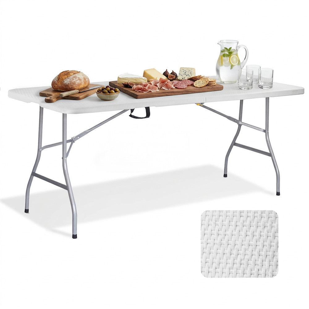 6ft Folding Table - Portable Heavy Duty Outdoor Table – image 17
