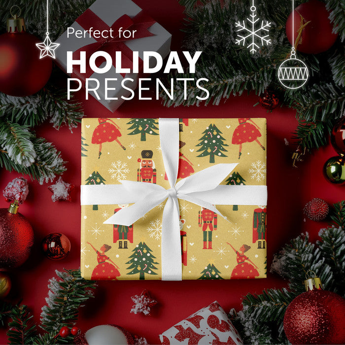 Kraft & Co Christmas Wrapping Paper Roll, 2 Pack