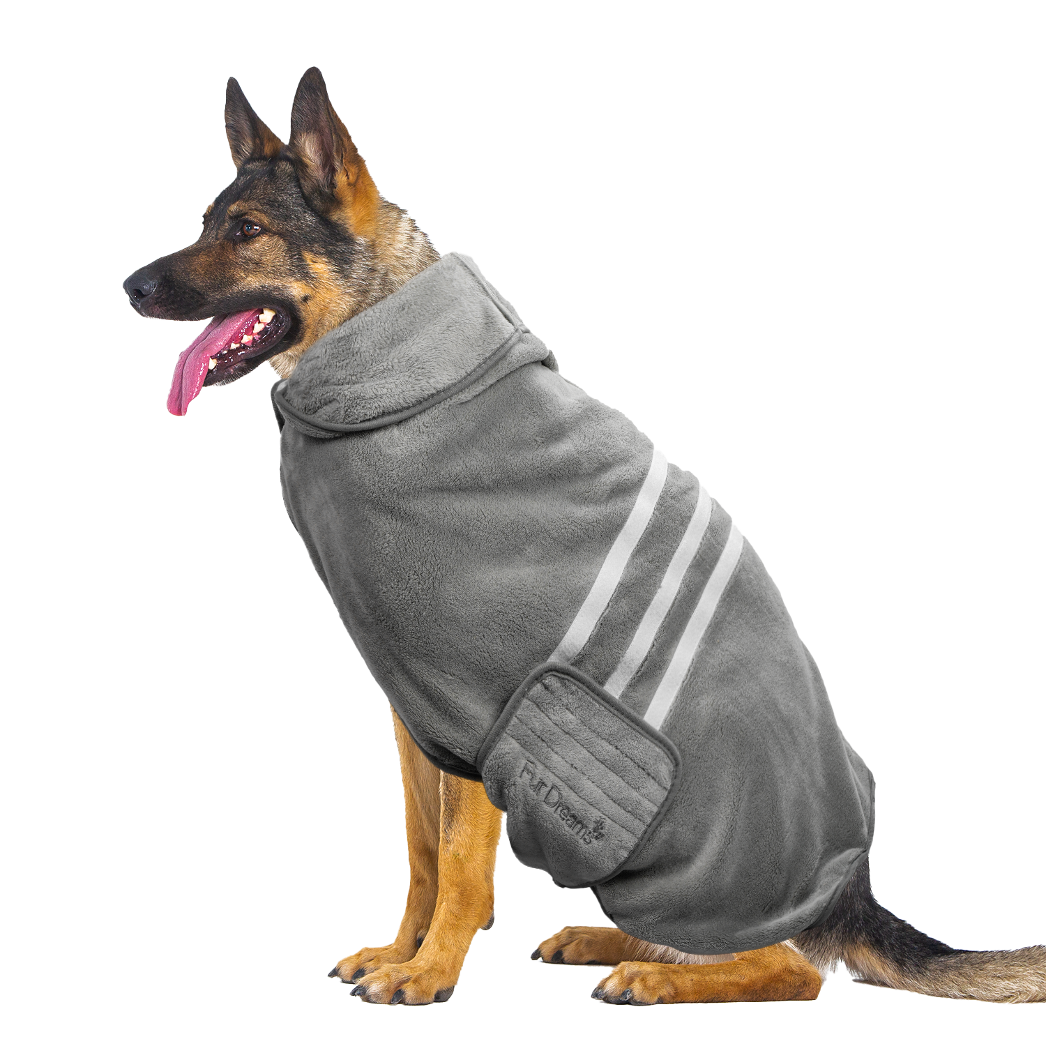 FurDreams Dog Robe - Super Absorbent & Quick-Drying Pet Towel - Soft Cozy Fabric for Comfortable Fit - Versatile Use for Home & On-The-Go Dog Bathrobe for Easy Grooming & Drying