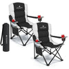 Padded Camping Chairs - 2 Pack