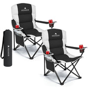 Padded Camping Chairs - 2 Pack