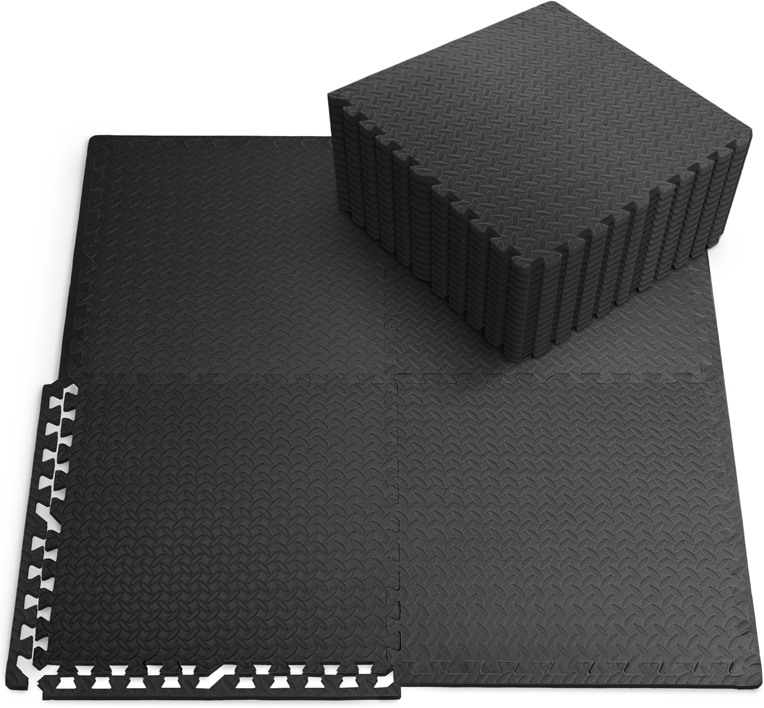 Top-Selling KAYMAN Interlocking Gym Floor Mats – Nonslip EVA Foam Exercise Tiles for Home Workouts, Studio, Weights, Yoga (60x60cm) – image 12
