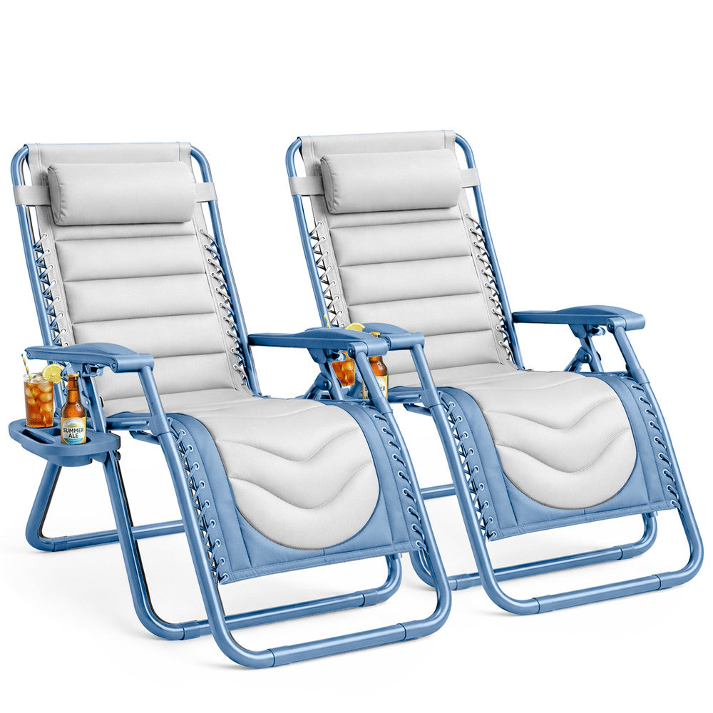 Premium Heavy-Duty Zero Gravity Chairs - 2 Pack XXL