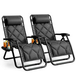 Luxurious Quilted Zero Gravity Chairs - Set of 2 XXL