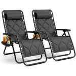 Luxurious Quilted Zero Gravity Chairs - Set of 2 XXL