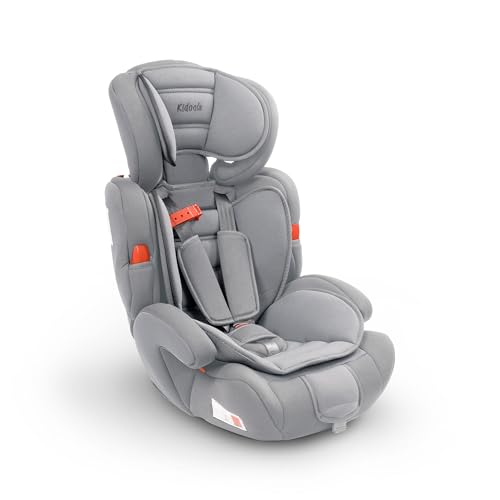 Kidoola Adjustable Car Seat for Toddlers & Children – Safety Certified Booster Seat, Comfortable Padding, 3 Age Functions, ECE R44/04 Certified, Up to 12 Years