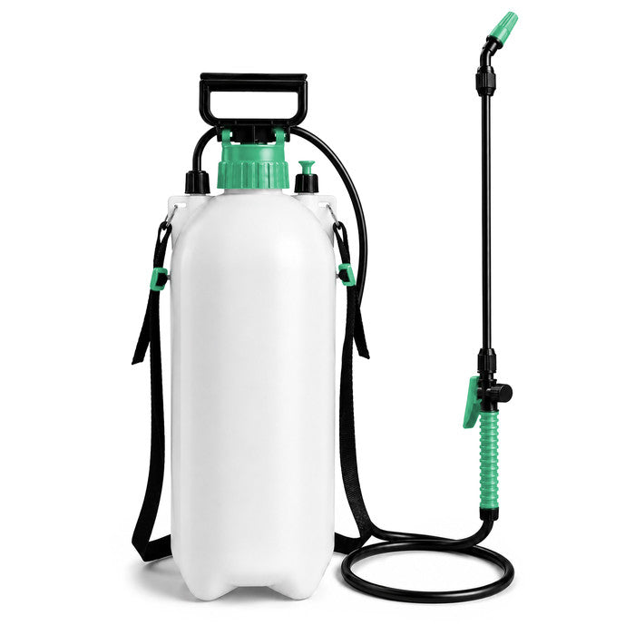 Keplin 8 Litre Pressure Sprayer with Adjustable Brass Nozzle and Shoulder Strap