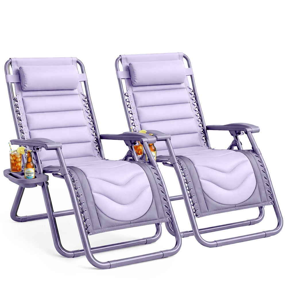 Premium Heavy-Duty Zero Gravity Chairs - 2 Pack XXL