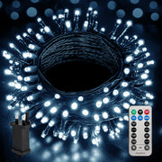 Desiretech Outdoor & Garden Lights, LED Outdoor Waterproof Plug-in String Lights, Remote Control, 8 Modes, Timer, Dimmable Cool/Warm Lights – image 2