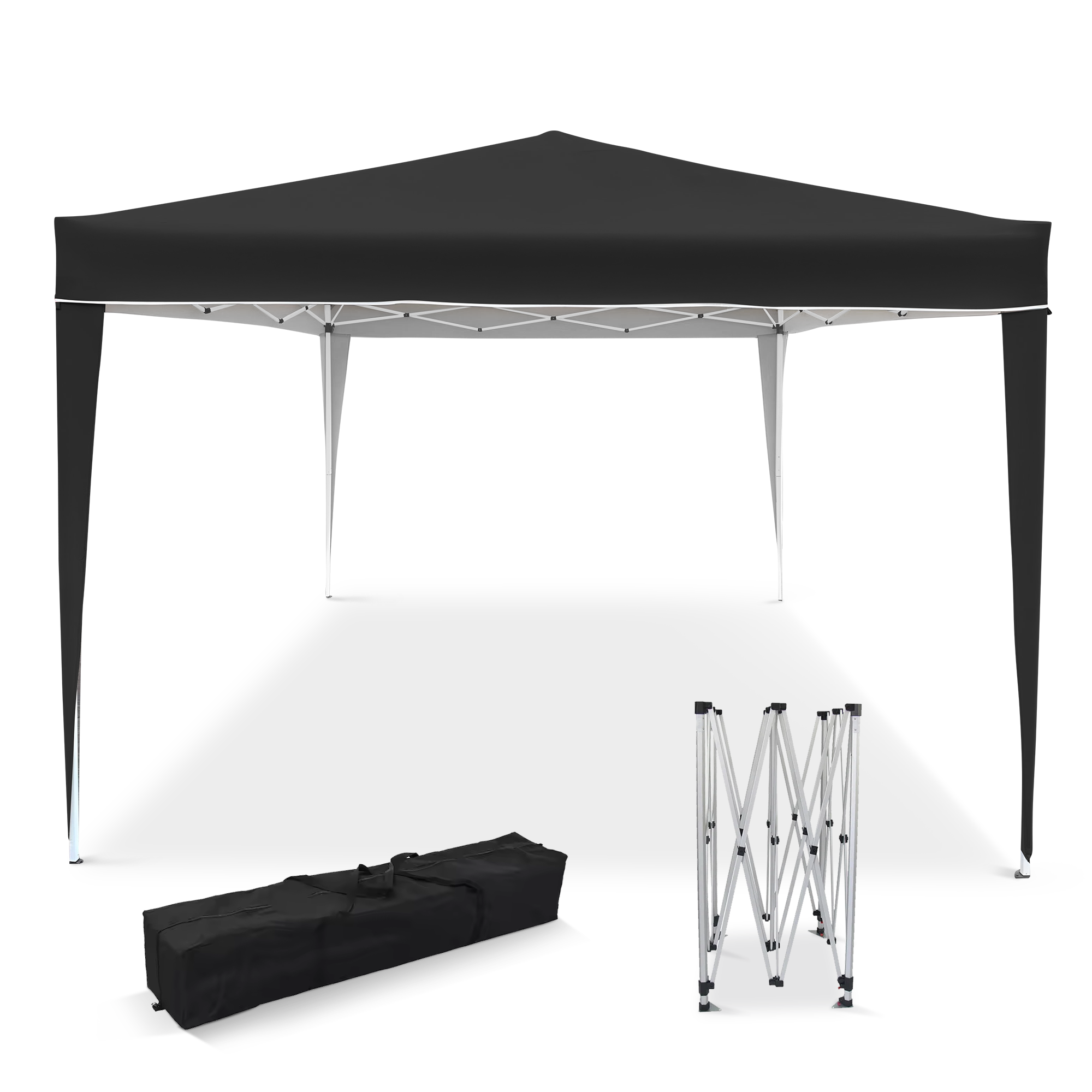 Keplin - 3x3m Garden Pop Up Gazebo | Waterproof Oxford Cloth Canopy with UV Protection | Easy Setup, Sturdy Frame, Portable Design for Outdoor Events, Parties & Garden Shade