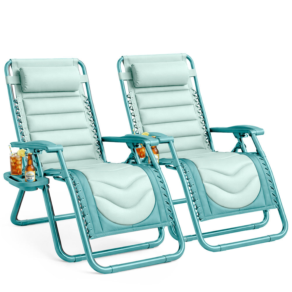 Premium Heavy-Duty Zero Gravity Chairs - 2 Pack XXL