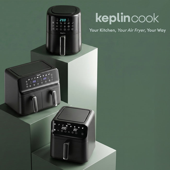Keplin air fryer range – compact, 4.5L and dual basket digital models in black
