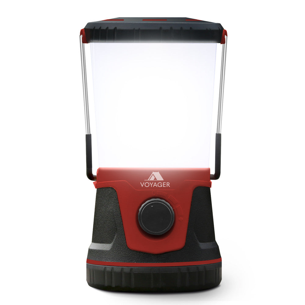 LED Camping Lantern 1500 Lumens Single – Maroon IPX4 Waterproof Outdoor Light UK