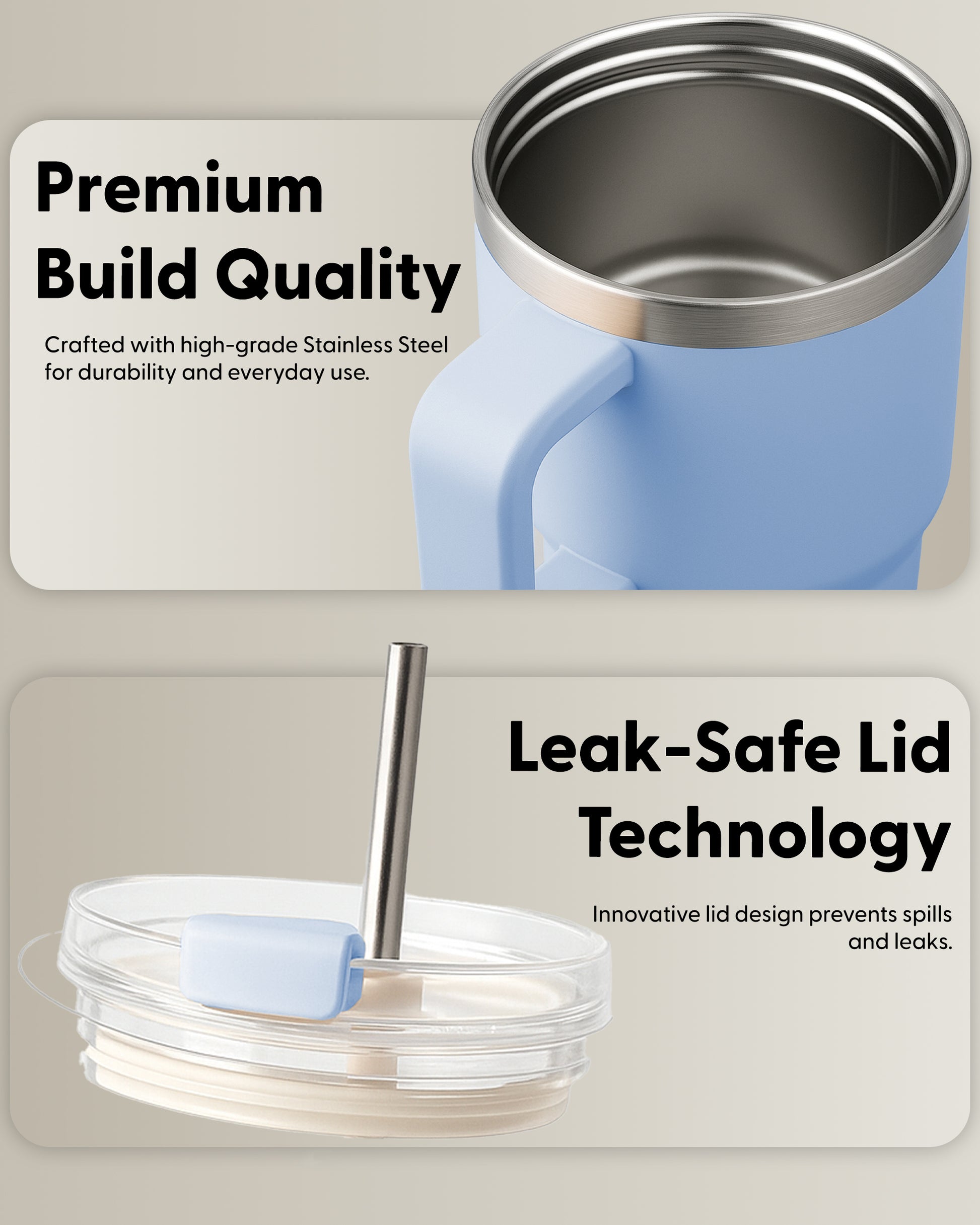 Stainless Steel Vacuum Insulated Tumbler 40 oz – image 25