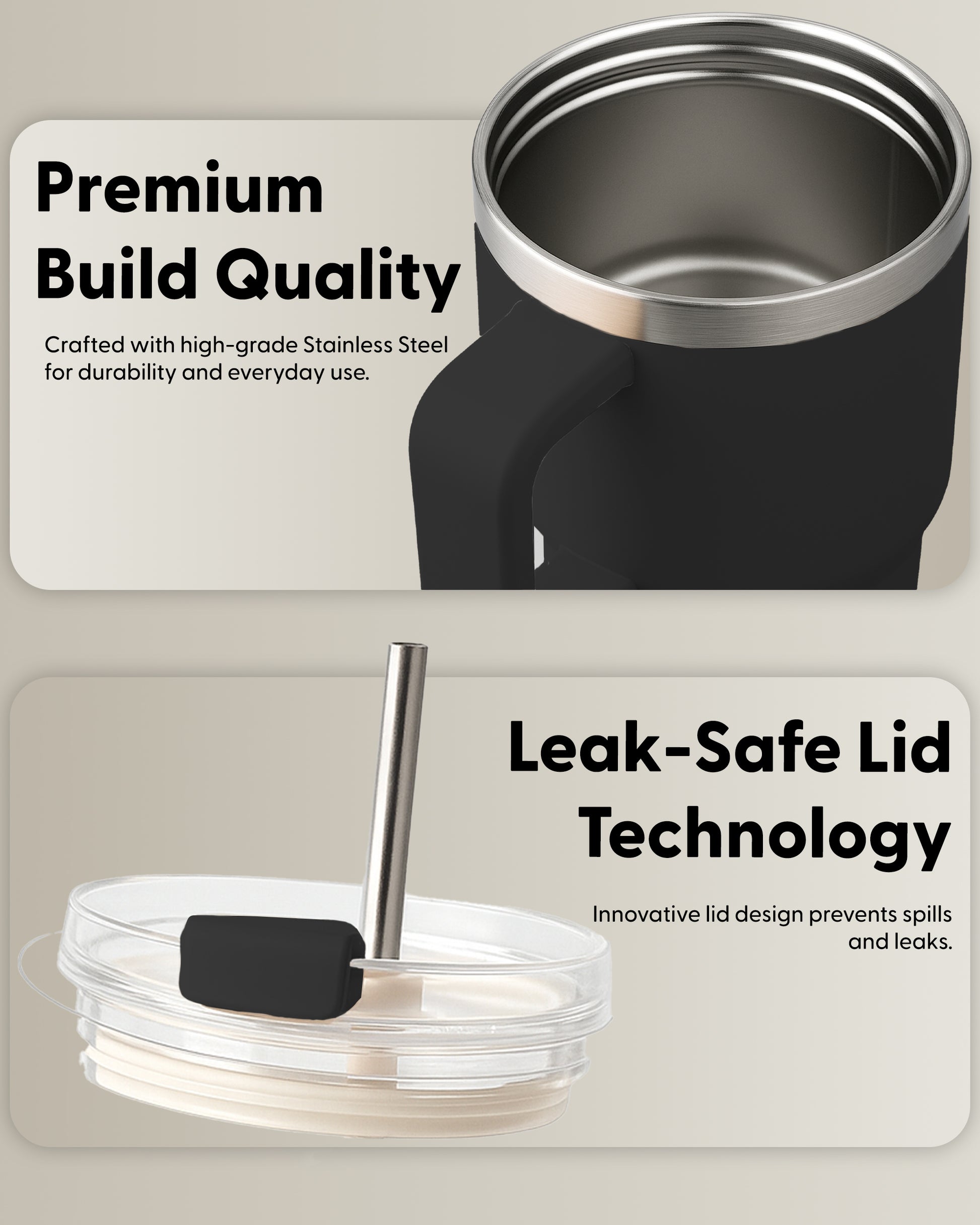 Stainless Steel Vacuum Insulated Tumbler 40 oz – image 5