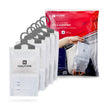 Haltons Wardrobe Dehumidifier - Pack of 5 / 10 - Hanging Moisture Absorber - Prevents Damp, Mould - Leak-Proof Bag - Absorbs Up to 3x Its Weight - Closet, Wardrobe, Bedroom Dehumidifier - 210g each