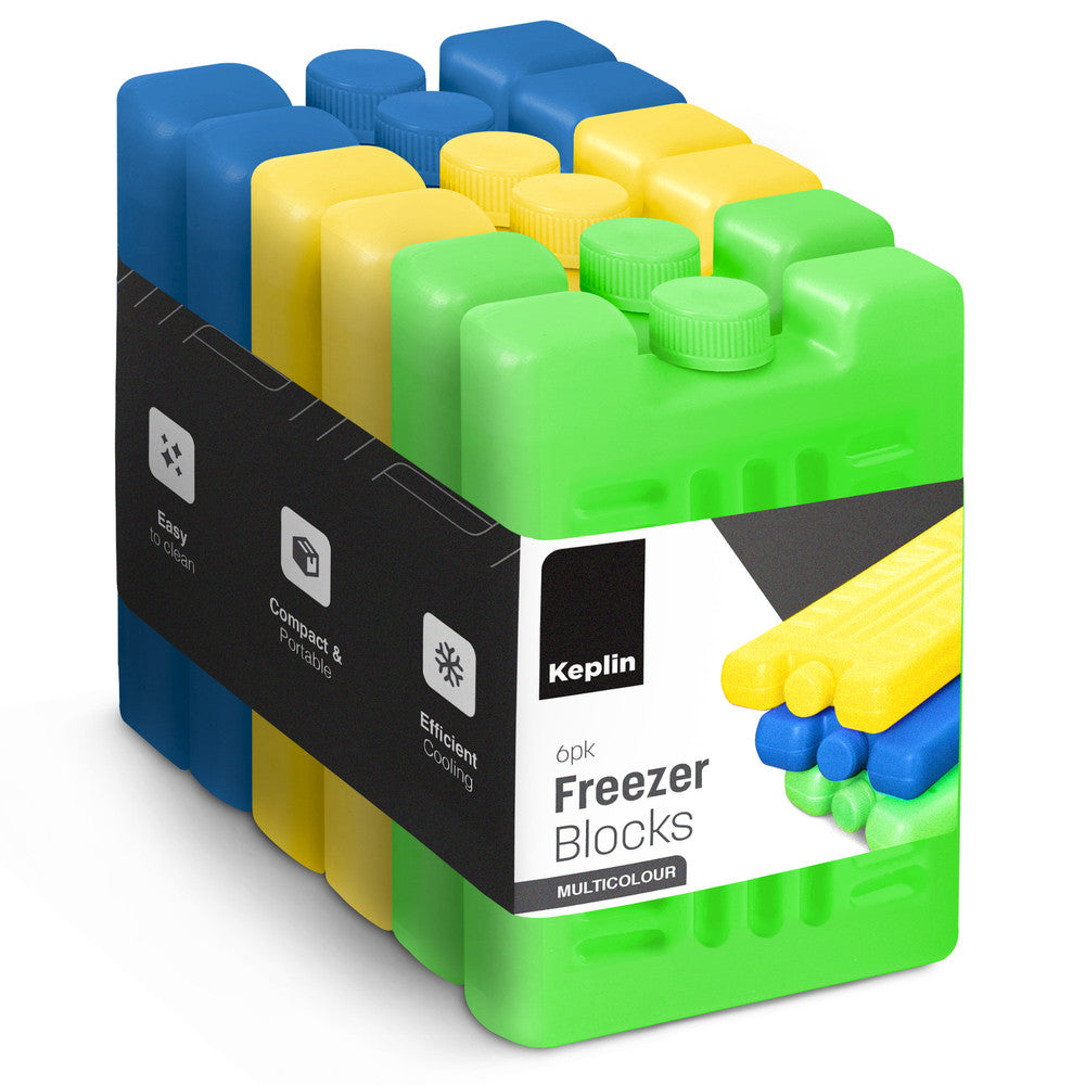 Reusable Large Freezer Blocks - Multi-Colour 6 Ice Packs – image 8