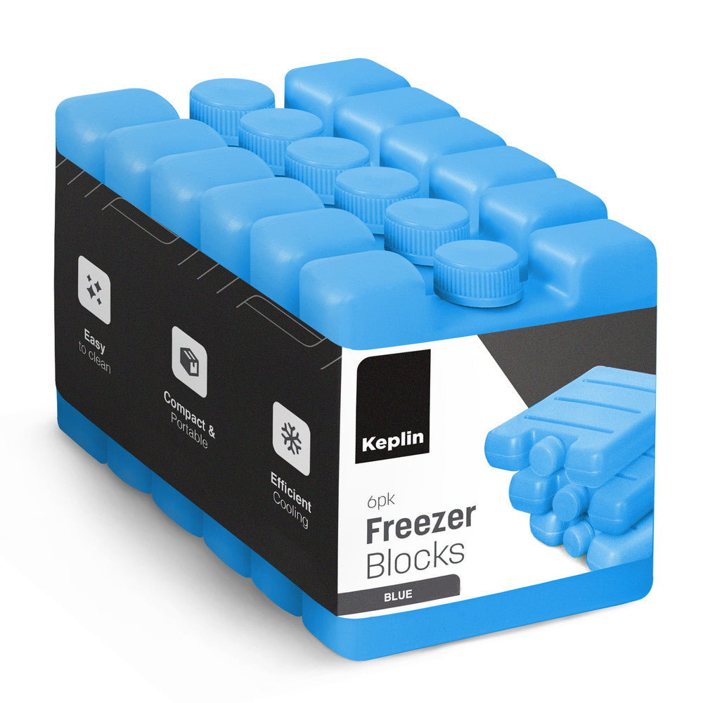 Reusable Mini Freezer Blocks - Multi-Color 6 Ice Packs